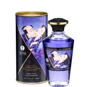 Olejek stymulujący rozgrzewający - Shunga Aphrodisiac Warming Oil 100 ml Owoce egzotyczne