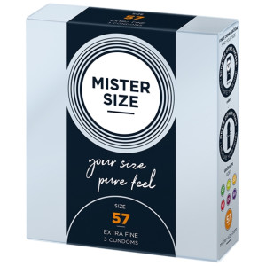 Prezerwatywy dopasowane na miarę - Mister Size 57 mm 3szt