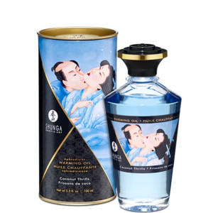Olejek stymulujący rozgrzewający - Shunga Aphrodisiac Warming Oil 100 ml Kokos
