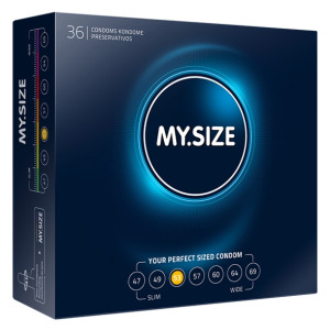 Dopasowane prezerwatywy - My Size Natural Latex Condom 53mm 36szt