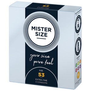 Prezerwatywy dopasowane na miarę - Mister Size 53 mm 3szt