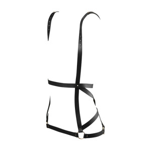 Uprząż jak sukienka - Bijoux Indiscrets Maze Arrow Dress Harness Czarny