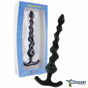 Koraliki analne z uchwytem ManzzzToys - Giletti Black