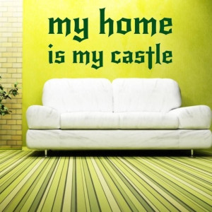 Szablon malarski 02X 17 - my home is my castle 1726
