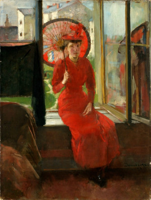 Reprodukcja Autoportret japoński - Olga Boznańska