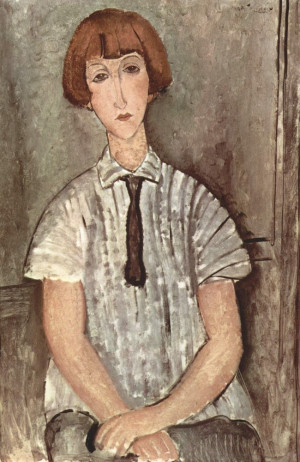 Reprodukcja Mädchen mit Bluse, Amedeo Modigliani