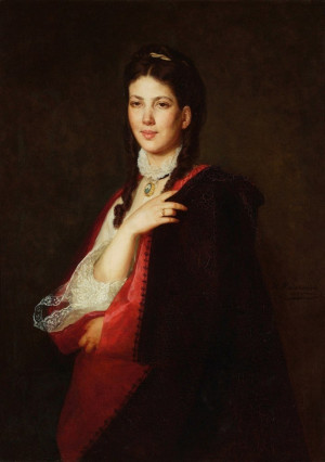Reprodukcja Portret Leonii Blühdorn, pasierbicy artysty - Henryk Rodakowski