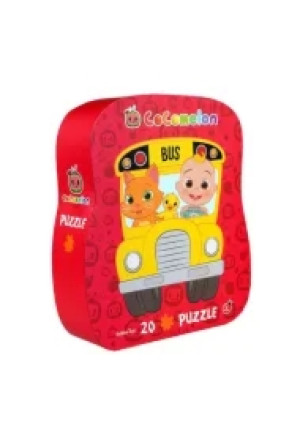 Puzzle dla dzieci w ozdobnym pudełku Autobus