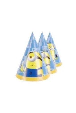 Czapeczki Minionki 16cm 6 szt