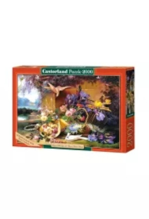 Puzzle 2000 el. Copy of Elegant Still Life with Flowers, Eugene Bidau