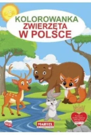 Kolorowanka z naklejkami. Zwierzęta w Polsce