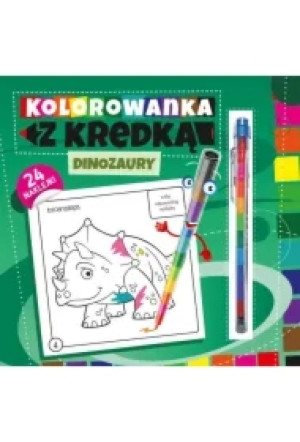 Kolorowanka z kredką Dinozaury
