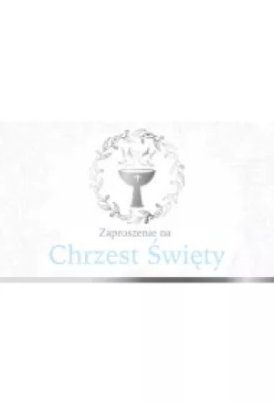 Zaproszenie na Chrzest Święty chłopca ZP-16
