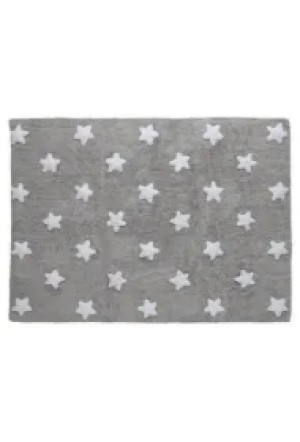 Dywan Bawełniany Grey Stars White 120x160cm