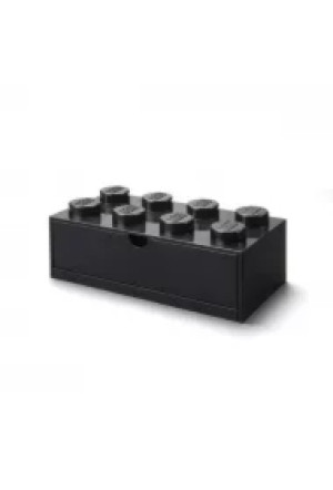 Szufladka na biurko klocek LEGO Brick 8 Czarna