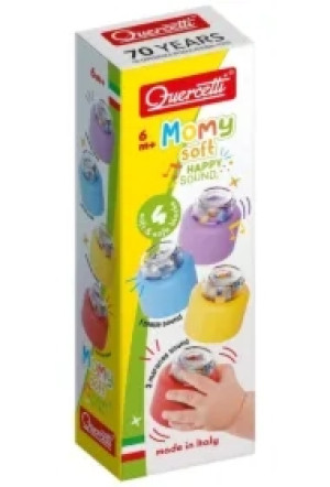 Klocki Momy Soft miękkie z grzechotką 4el