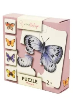 Puzzle 4 el. Motyle