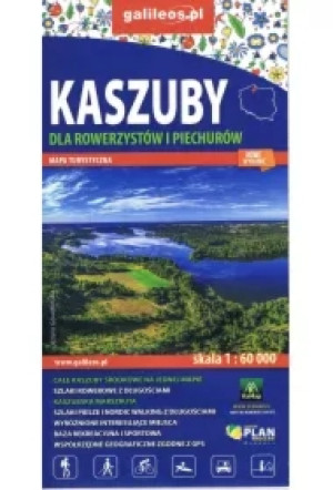 Kaszuby dla rowerzystów i piechurów - mapa turystyczna 1: 60 000