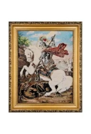 Obraz Haftowany Św. Jerzy 22x27,5cm