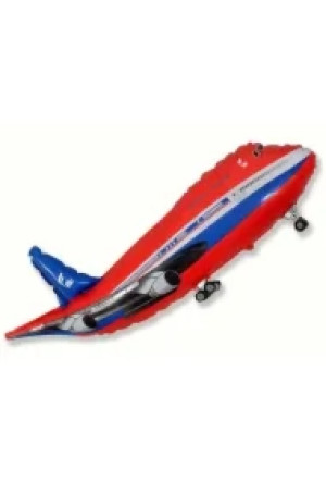 Balon foliowy 61cm Samolot czerwony