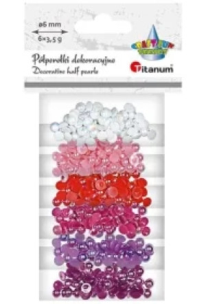 Koraliki plastikowe połówki kuli