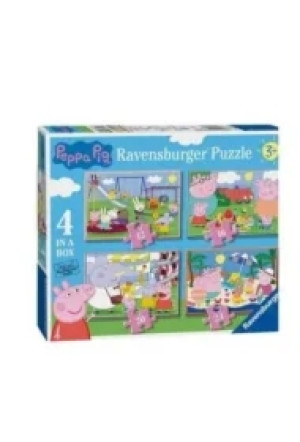 Puzzle 4w1 Świnka Peppa