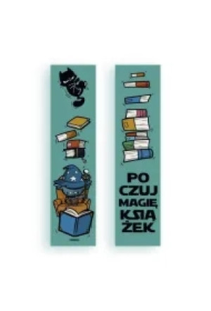 Zakładka kartonowa - Poczuj magię książek
