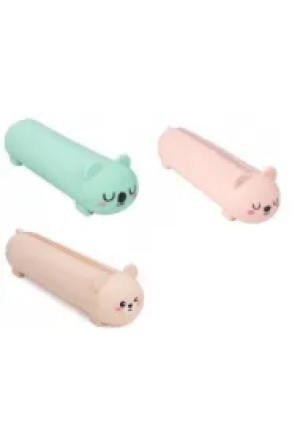 Piórnik silikonowy Animals mix