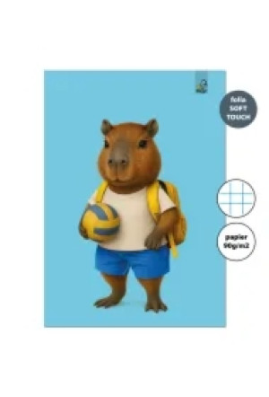 Zeszyt A4 32k. w kratkę Kapibara Siatkówka 90g