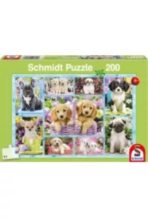 Puzzle 200 el. Szczeniaczki