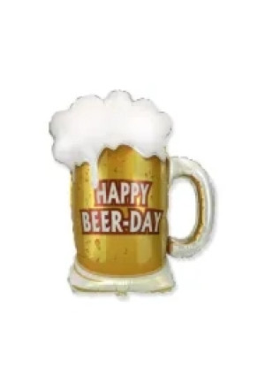 Balon foliowy Kufel: Happy Beer-Day