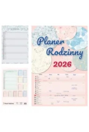 Kalendarz 2026 miesięczny Planer Rodzinny HELMA