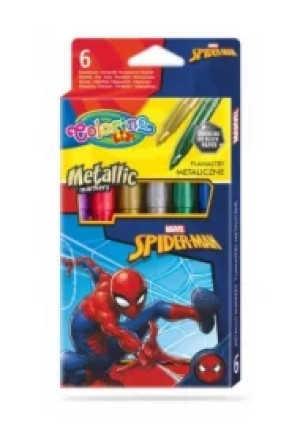 Flamastry metaliczne Colorino Kids Spiderman