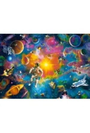 Puzzle 200 el. Spacer w kosmosie