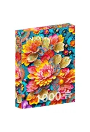 Puzzle 1000 Kolorowe lilie wodne