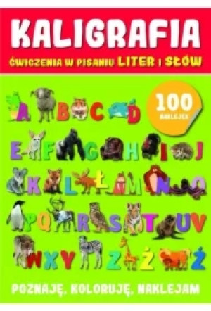 Kaligrafia ćwiczenia w pisaniu z naklejkami