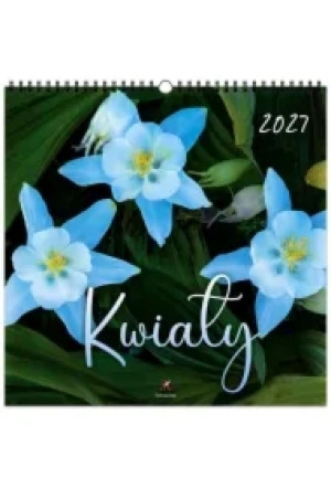 Kalendarz 2027 wieloplanszowy 33x33cm Kwiaty