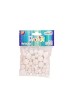 Koraliki plastikowe perłowe 50 szt