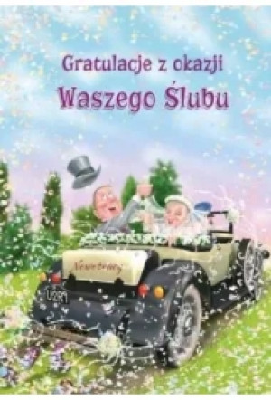 Kartka okolicznościowa Ślub duża TDF11