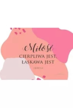 Magnes na lodówkę - Miłość cierpliwa jest