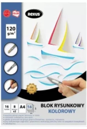 Blok rysunkowy kolorowy A4