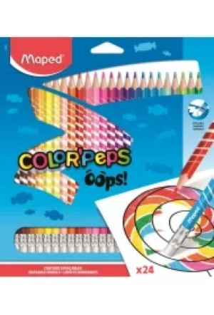 Kredki Colorpeps Oops trójkątne z gumką