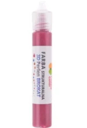 Farba strukturalna 3D- Perlen brokat czerwony