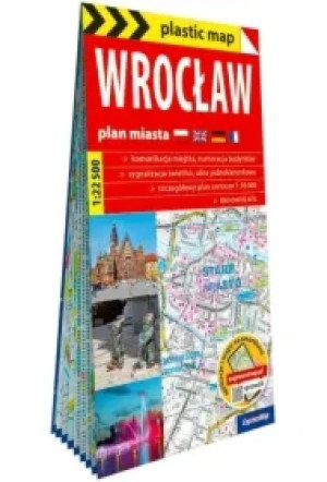 Wrocław. Plan miasta w skali 1:22 500 (plastic map)