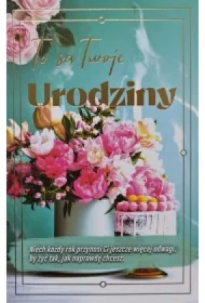Karnet urodziny z wymiennymi cyframi JCX-237