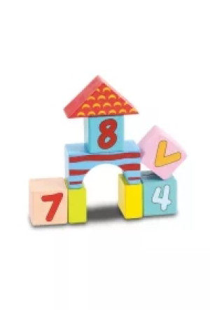 Klocki drewniane kolor 18x22x12 Smily Play ANEK SPW84941