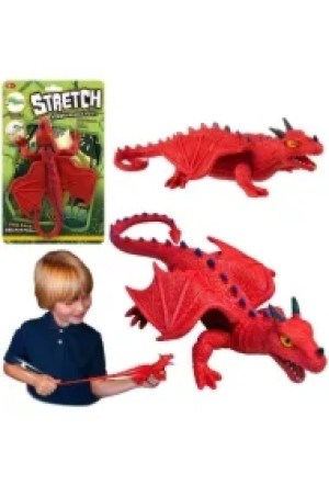 Dinozaur smok czerwony do rozciągania