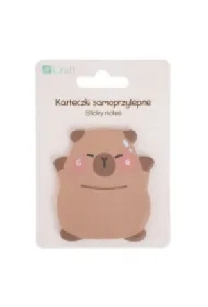 Karteczki samoprzylepne Kapibara Happy 6,2x6cm