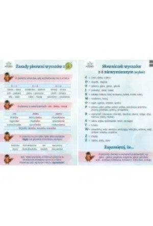 Plansza ortograficzna "Zasady pisowni wyrazów z Ó"