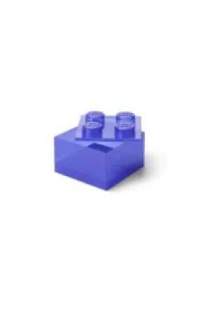 LEGO(R) pojemnik klocek czwórka transparentny fiolet